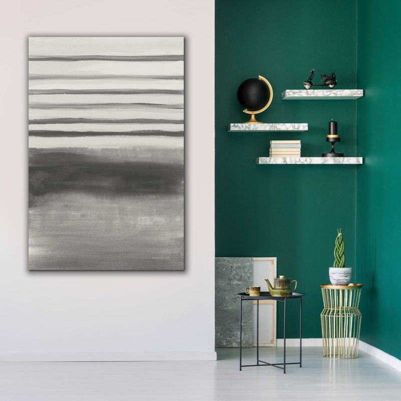 Epic Graffiti 'Study In Gray 2'  by Danhui Nai Canvas Wall Art