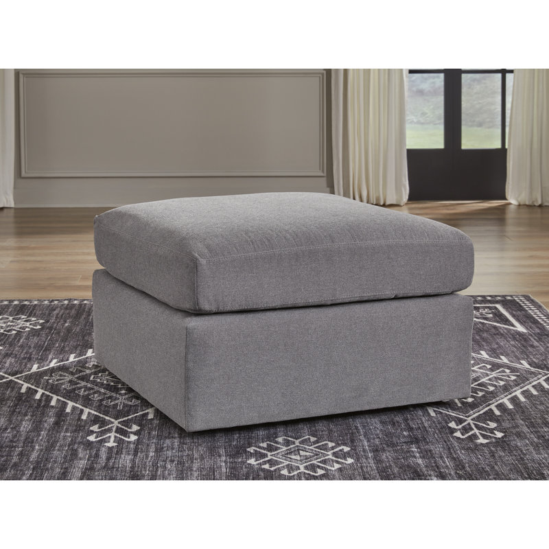 Modmax Oversized Accent Ottoman, Gray