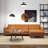 Allison Tan Leather Sectional Sofa