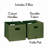 RiverRidge Kids 2pc Fabric Collapsible Storage Cube Organizers with Handles for Playroom Organization-1800092599
