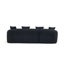 Canapé modulaire en L à compression avec méridienne courbée: canapé modulaire en chenille noir sans os, mousse 30D haute densité, canapé-lit modulaire minimaliste pour les salons, les chambres à coucher, les appartements et les salons-1669279362