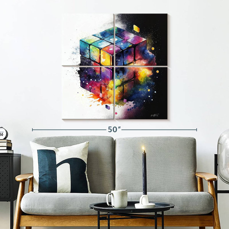 Senne Rubik, 32" H x 32" W