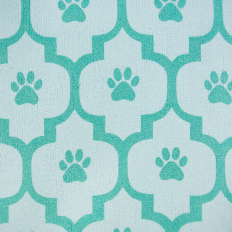 Tapis pour animal de compagnie Guidi, l 12 po x P 9 po x H 2 po, Vert