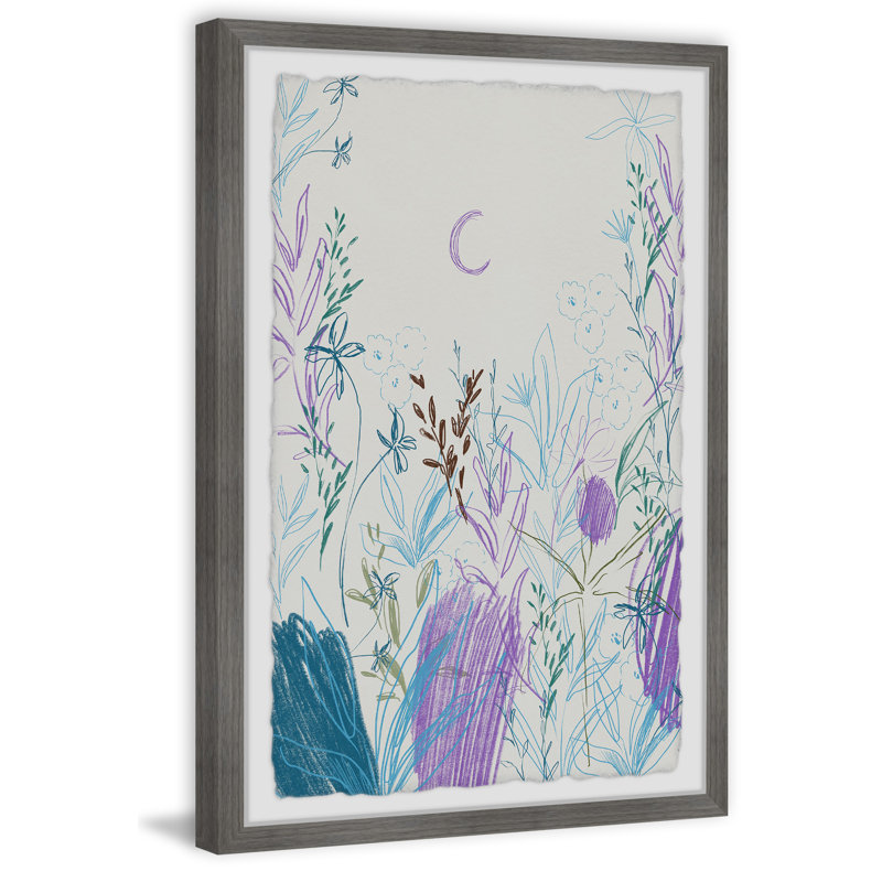 «Mauve Scenery», reproduction encadrée, H 30 po x l 20 po x P 1,5 po