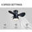 Sirius Indoor Black Flush Mount Ceiling Fan With LED Light Bulbs With Remote Control-1117939843