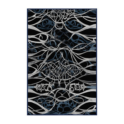 Midnight Blossom Rug