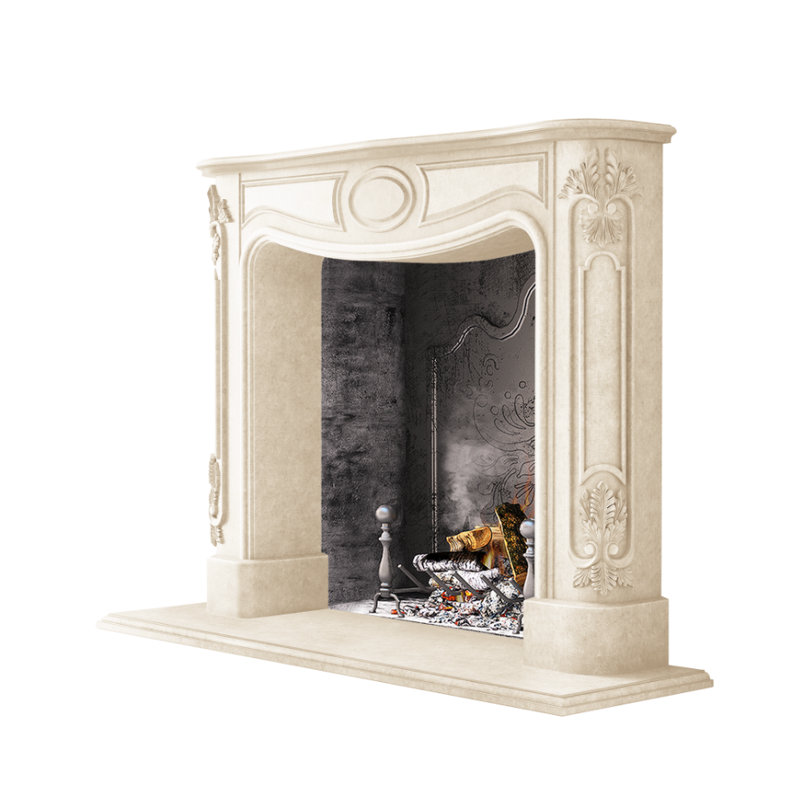 Florence Fireplace Surround, Beige Smooth