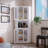 Accent Metal Sturdy Tall Corner Storage Cabinet For Kitchen Home Office-2022147908