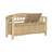 Naja Solid Wood Storage Bench