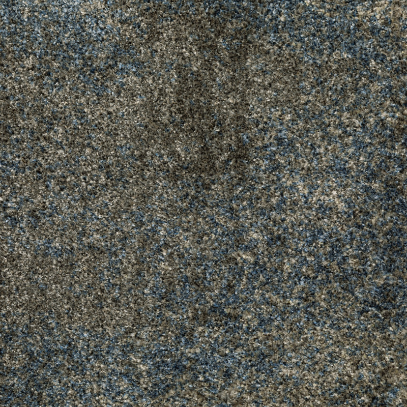 Aldrick Abstract Grey/ Teal Area Rug, Rectangle 7'10" x 10'10"