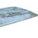 Luxury Rectangle Dining Table - Durable Stone Surface with Artistic Steel Legs