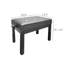 Banc de piano réglable noir, tabouret de piano en similicuir, siège avec coussin rembourré pour meuble-lavabo, salon