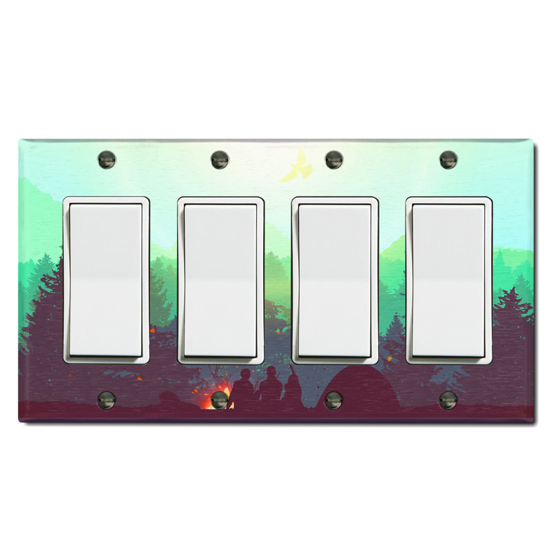 Plaque murale standard pour campeur 4 personnes