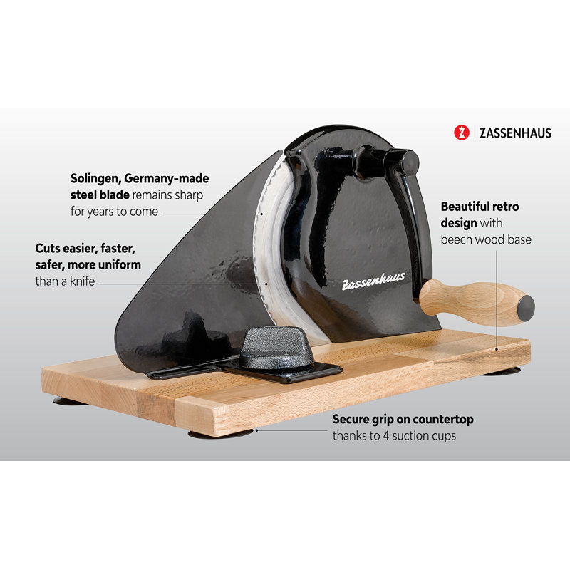 Zassenhaus Classic Bread Slicer, Black