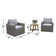 Genesis 3 Piece Teak Seating Group with Cushions