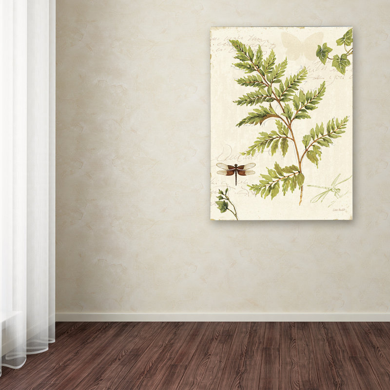 Ivies and Ferns Botanical Oil Painting on Canvas