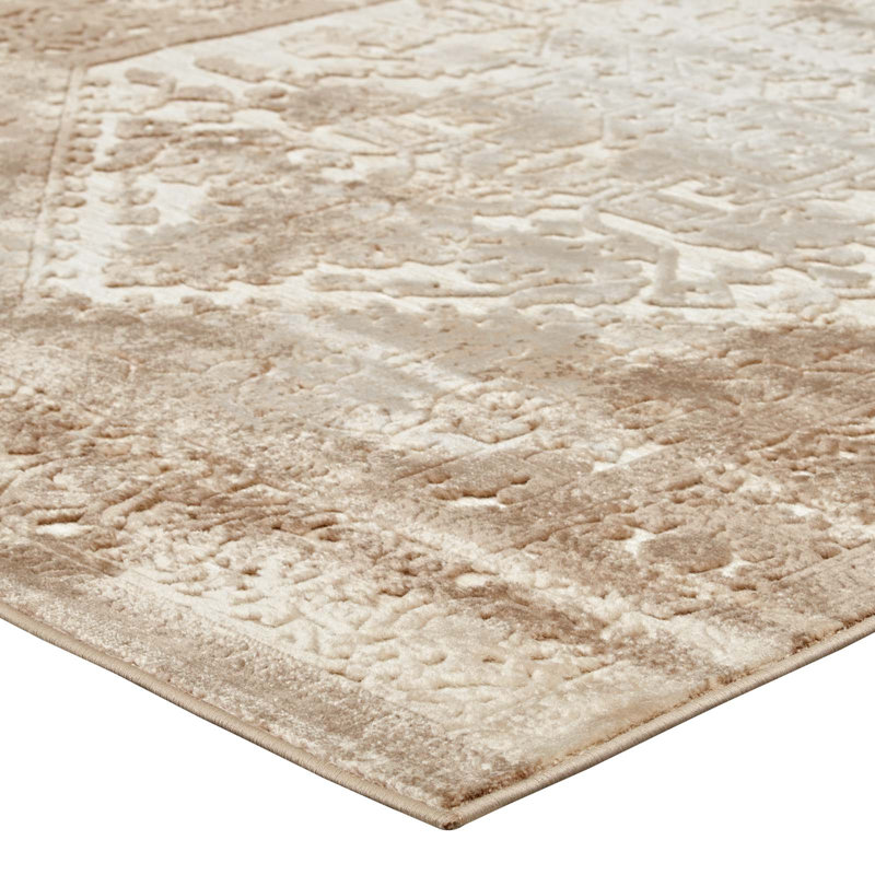 Tapis à motif de médaillon rétro et rétro 8 x 10 po Rosina par Modway, Rectangle 8 pi x 10 pi