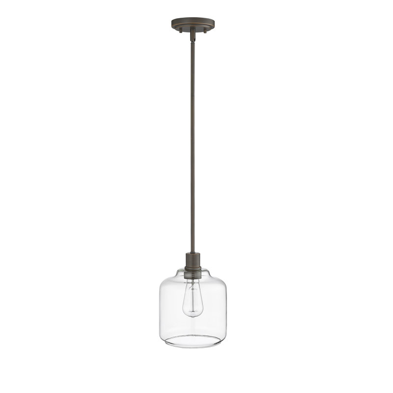 Asheville 1 - Light Dimmable Pendant, Rubbed Bronze