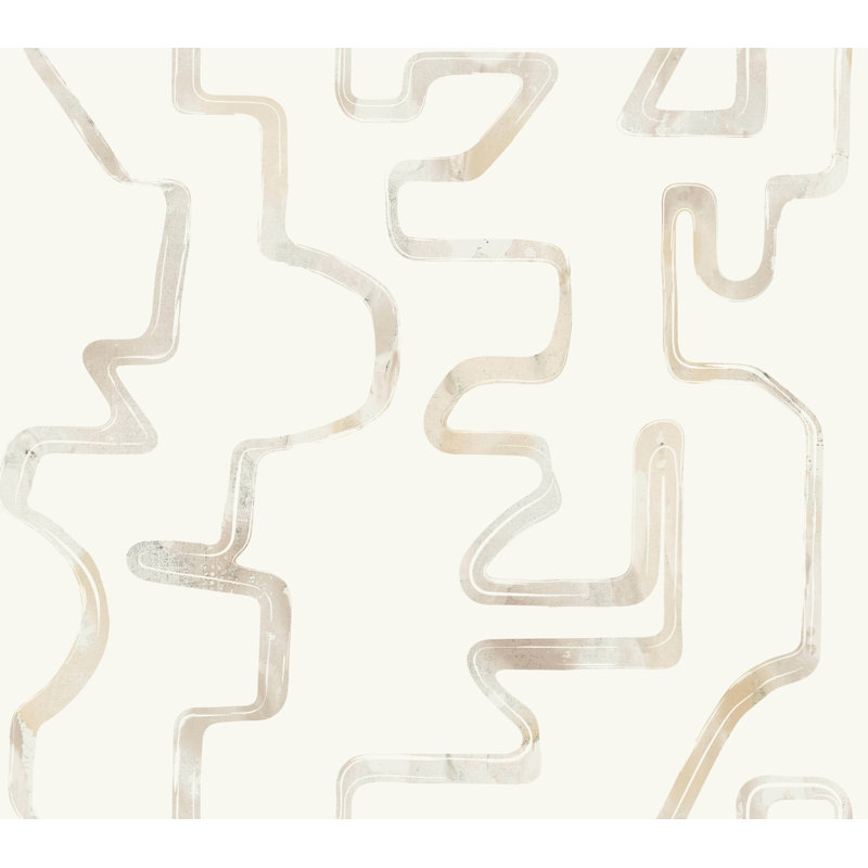 Abstract Aura Wallpaper, Tan/Orange