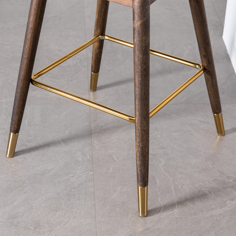 Wingback Bar Stools Set, Blue