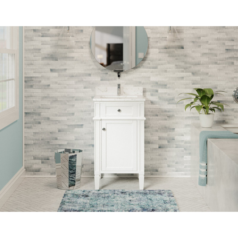 Meuble-lavabo 20 po Lakeland, Blanc