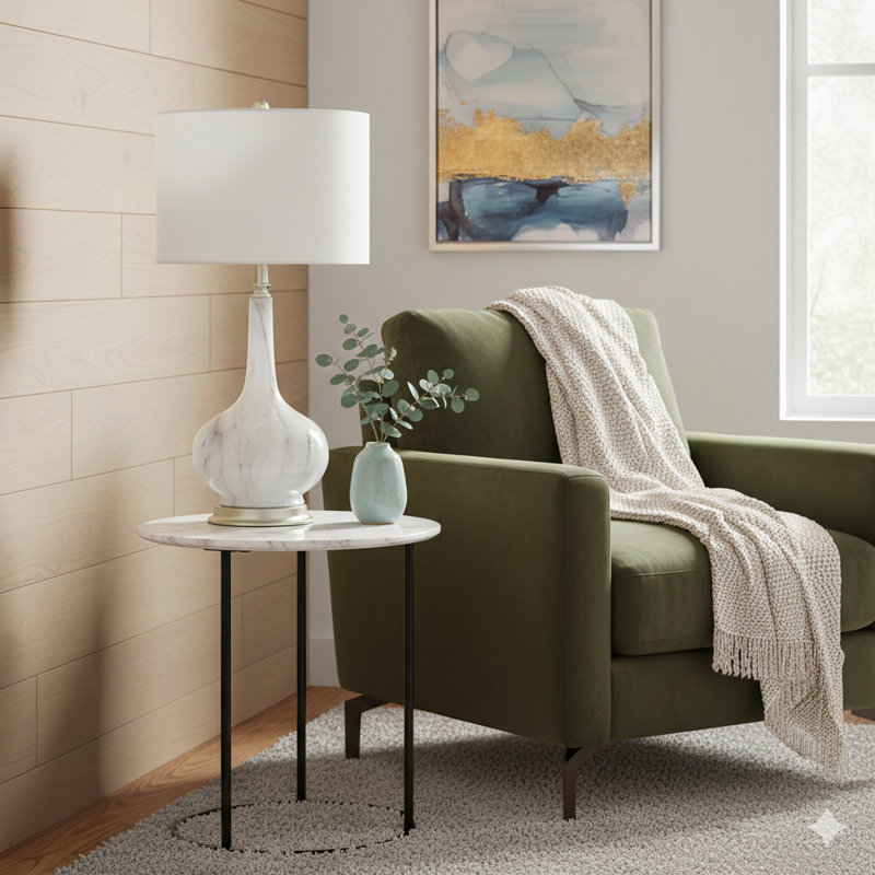 Lampe de table avec abat-jour