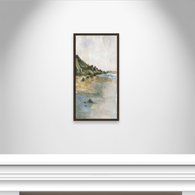 Impression «Tide’s Edge» par Casa Fine Arts, Noyer, H 31 po x l 16 po x P 0,75 po, Reproduction encadrée sans passe-partout