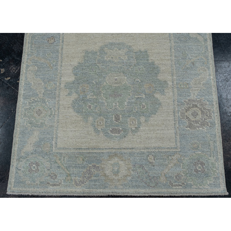 Bazaldua One-of-a-Kind 2'9" X 12'1" Hand Knotted Area Rug