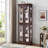 Lighted Glass Curio Display Cabinet-115028172