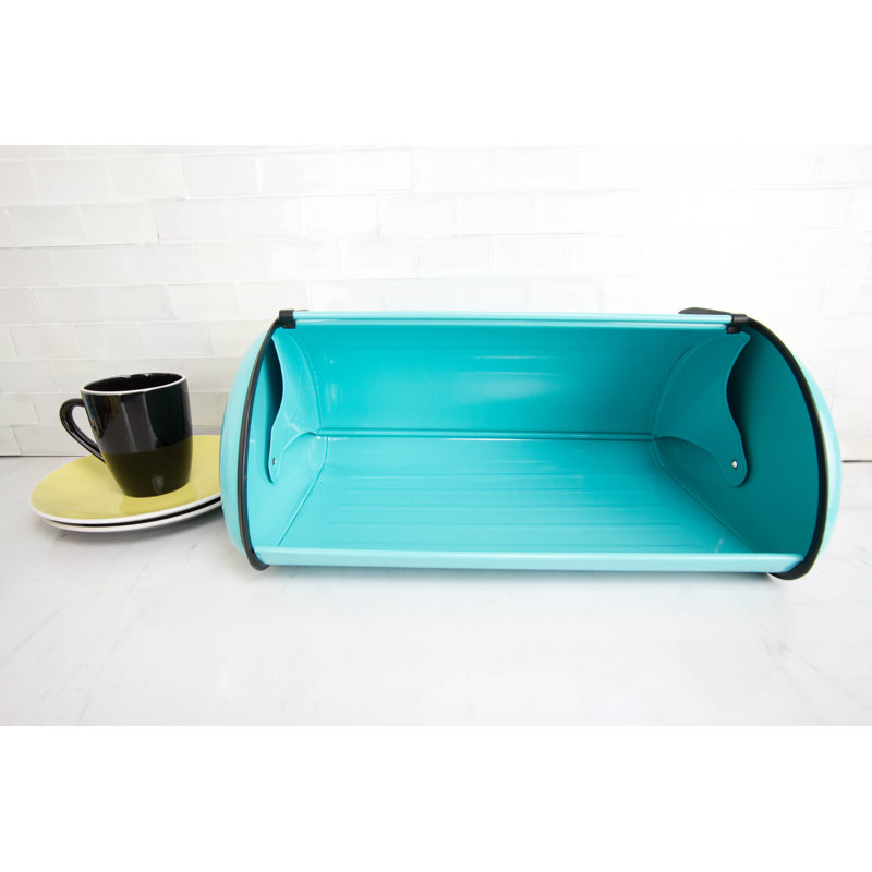 Boîte à pain en acier Kailey, Turquoise
