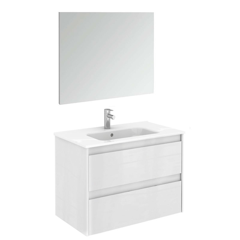 Ambra 31.7'' W Single Vanity, Matte White, 39.6"
