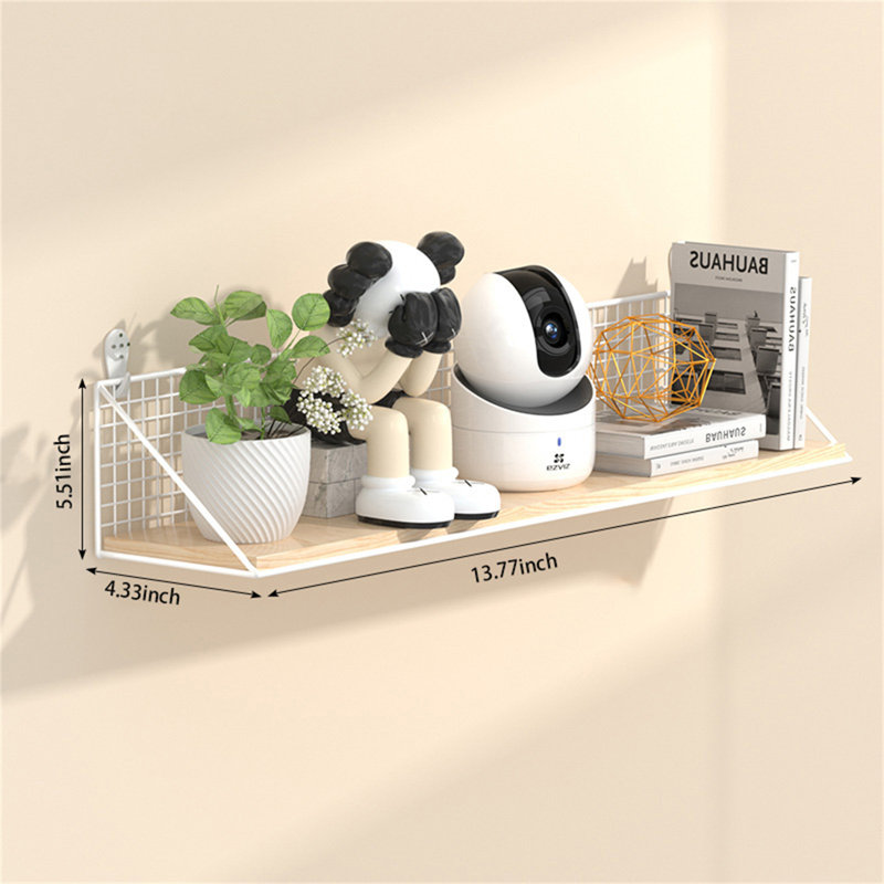 Shyma Metal Floating Shelf, 5.51" H x 13.77" W x 4.33" D