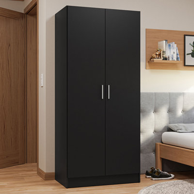 Hendrum 2 Door Storage Cabinet with Ample Shelf Space 31"L Utility  Armoire Closet  Entryway and Bedroom Organization Unit