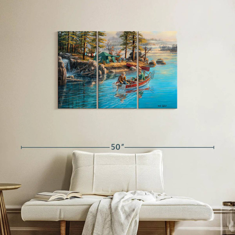 Senne Fishing Camp, 24" H x 38" W