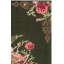 Tapis noir / rouge à motif floral Tammie-427654825