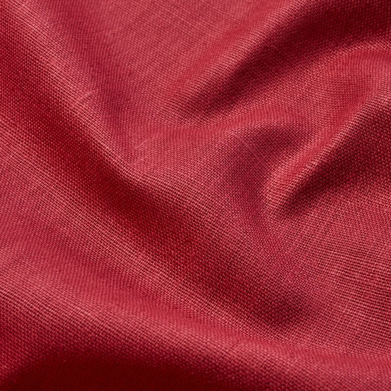 Tissu en lin verni Leo, Rouge