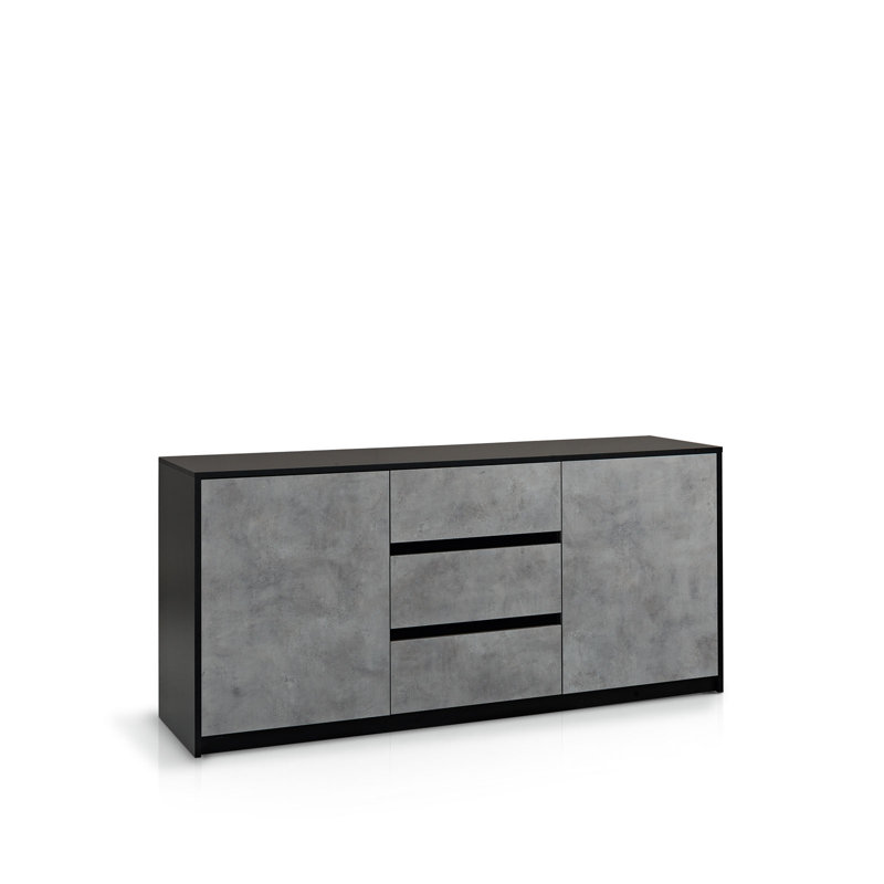 McCune 180cm Sideboard, Black Cement