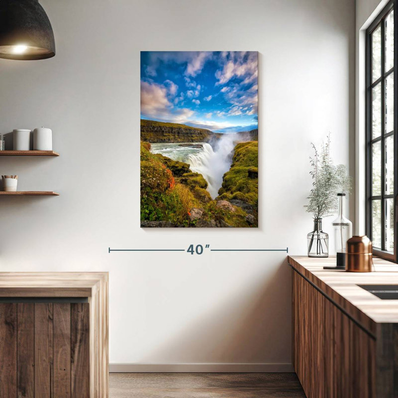 Alvord Meadow Near Gullfoss Falls, 39" H x 26" W