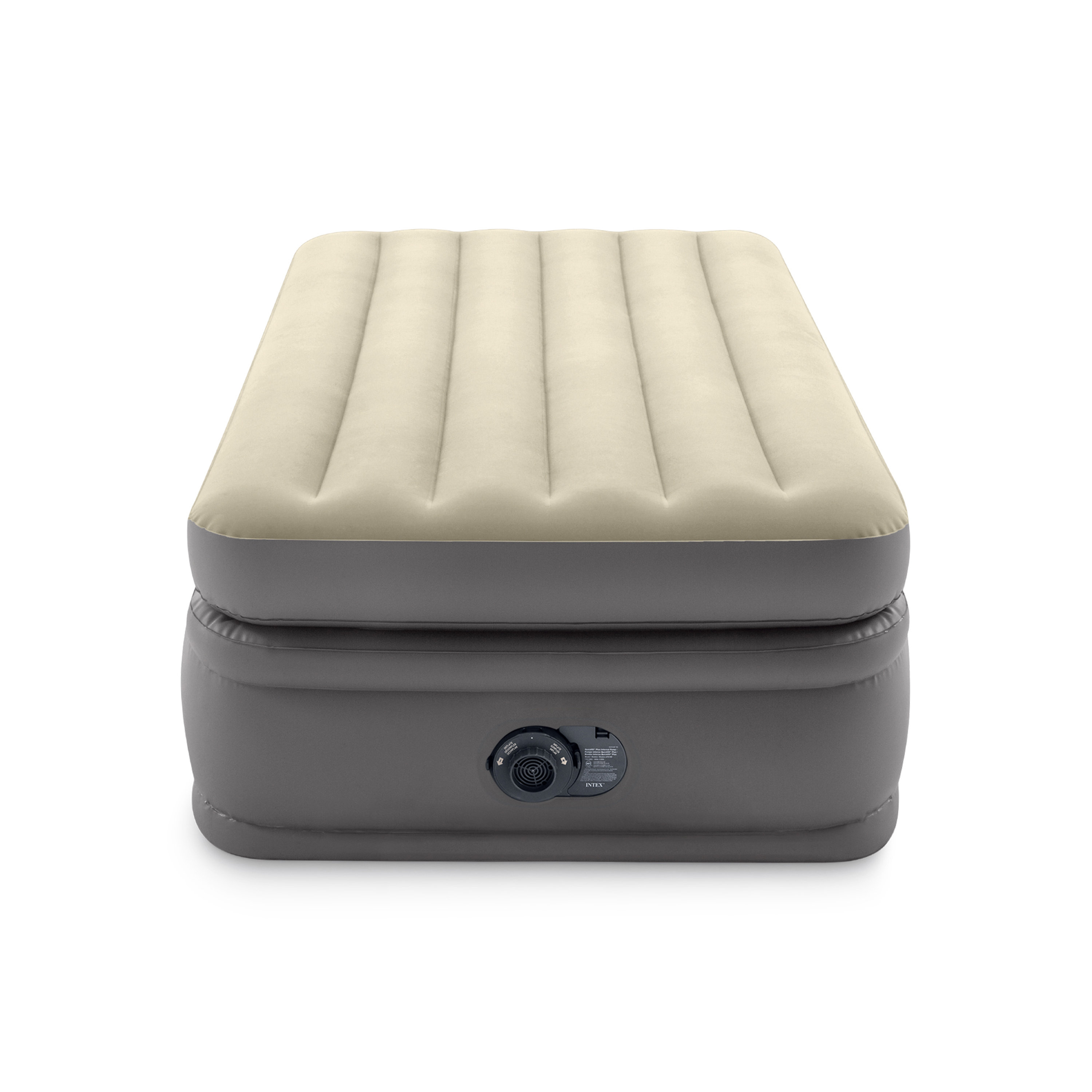 Intex Pillow Rest Raised Airbed with Built-in Pillow and Electric Pump Twin  B