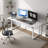 Dejanai Adjustable Metal Base Standing Desk with Power Outlet-394387688-394387687