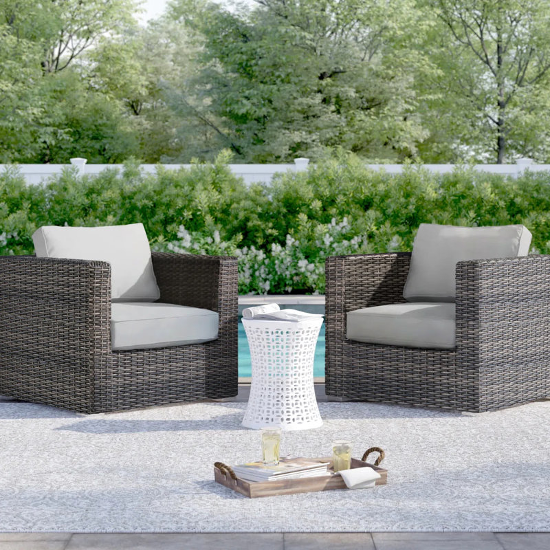 Chaises club d'extérieur 2 -, aluminium antirouille, coussins d'eau pour la véranda 2, structure moderne, toutes saisons