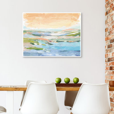 «Inlet Abstraction» par Willowbrook, art mural encadré