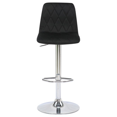 Lamboro bar stools Swivel Upholstered Velvet Adjustable Height Bar Stool with Steel Frame
