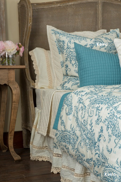 KIERA Duvet Cover, Twin Duvet Cover, Turquoise