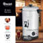 Swan 8L Tea Urn, Stainless Steel, Concealed Heating Element, Keep Hot Function, Drip-Free Tap, Ideal for Events and Catering, Stainless Steel, SWU8L