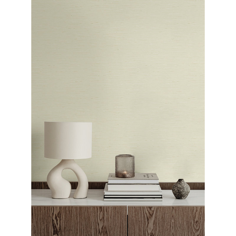 Rouleau de papier peint embossé 3D L 27 pi x l 27 po Carius, Beige