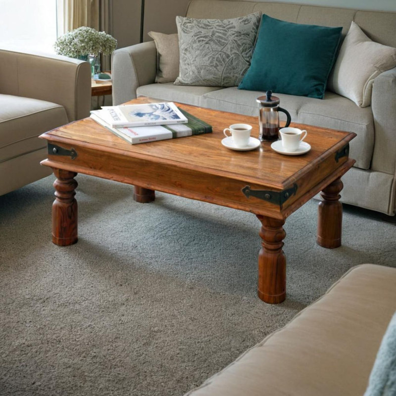 Winham Solid Wood Four Leg Coffee Table