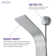 Aura 39.37'' Shower Panel with Fixed Shower Head