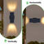 Luminaire mural d'extérieur moderne et moderne E26 noir mat, lumière de porche imperméable, applique extérieure, pour patio, garage, porte-1963270515