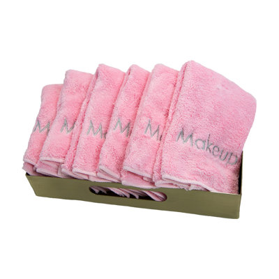 Serviettes de maquillage en molleton 6 pièces Arkwright's Coral